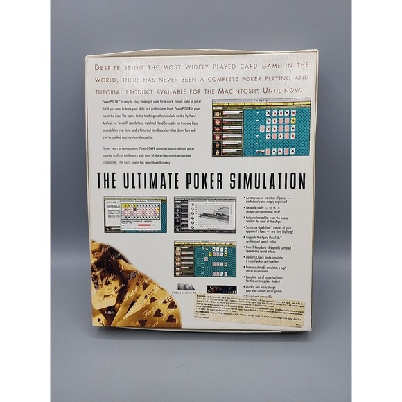 Macintosh Power Poker 3.5 HD Disks- Electronic Arts By Todd Outz - Mac - Picture 2 of 9